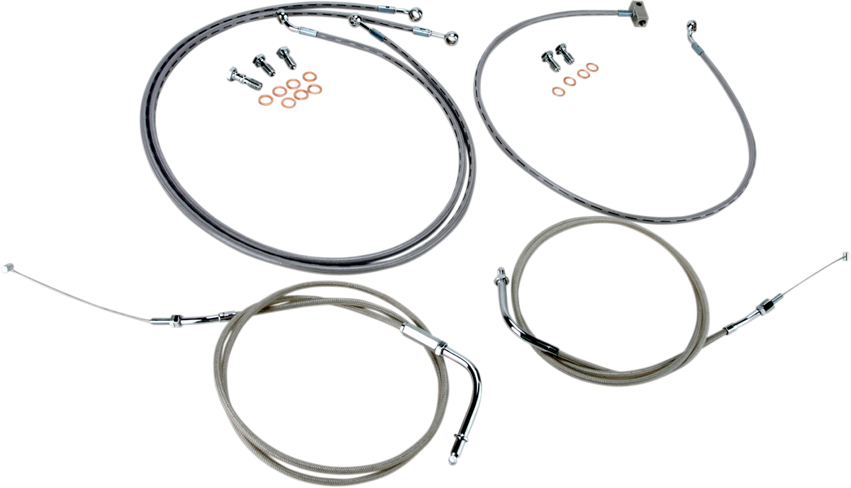 Cable Line Kit - 12\" - 14\" - Roadliner - Stainless Steel 2006 - 2015