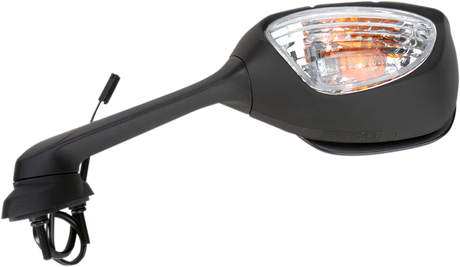 Mirror - Side View w/Integrated Turn Signals - Oval - Black - Left 2009 - 2011