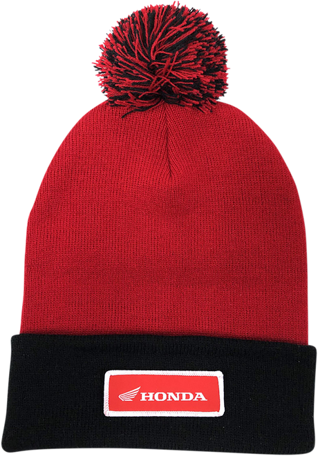 Honda Pom Beanie - Red/Black