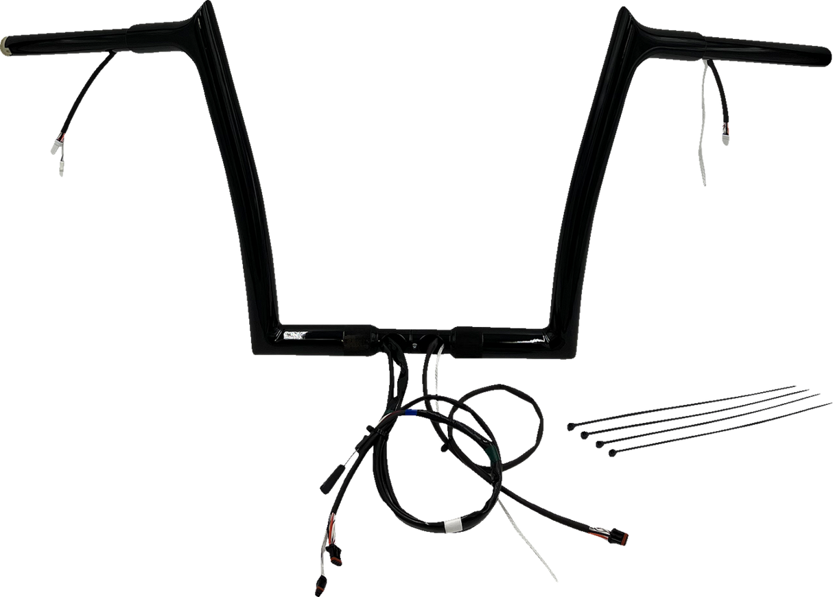 Handlebar Kit - Pointed Top - 12\" - Black 2016 - 2023