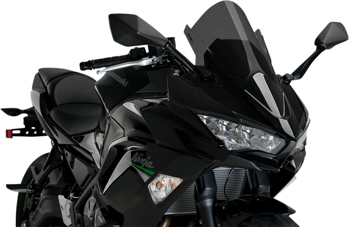 Race Windscreen - 19\" - Dark Smoke - Kawasaki 2020 - 2024