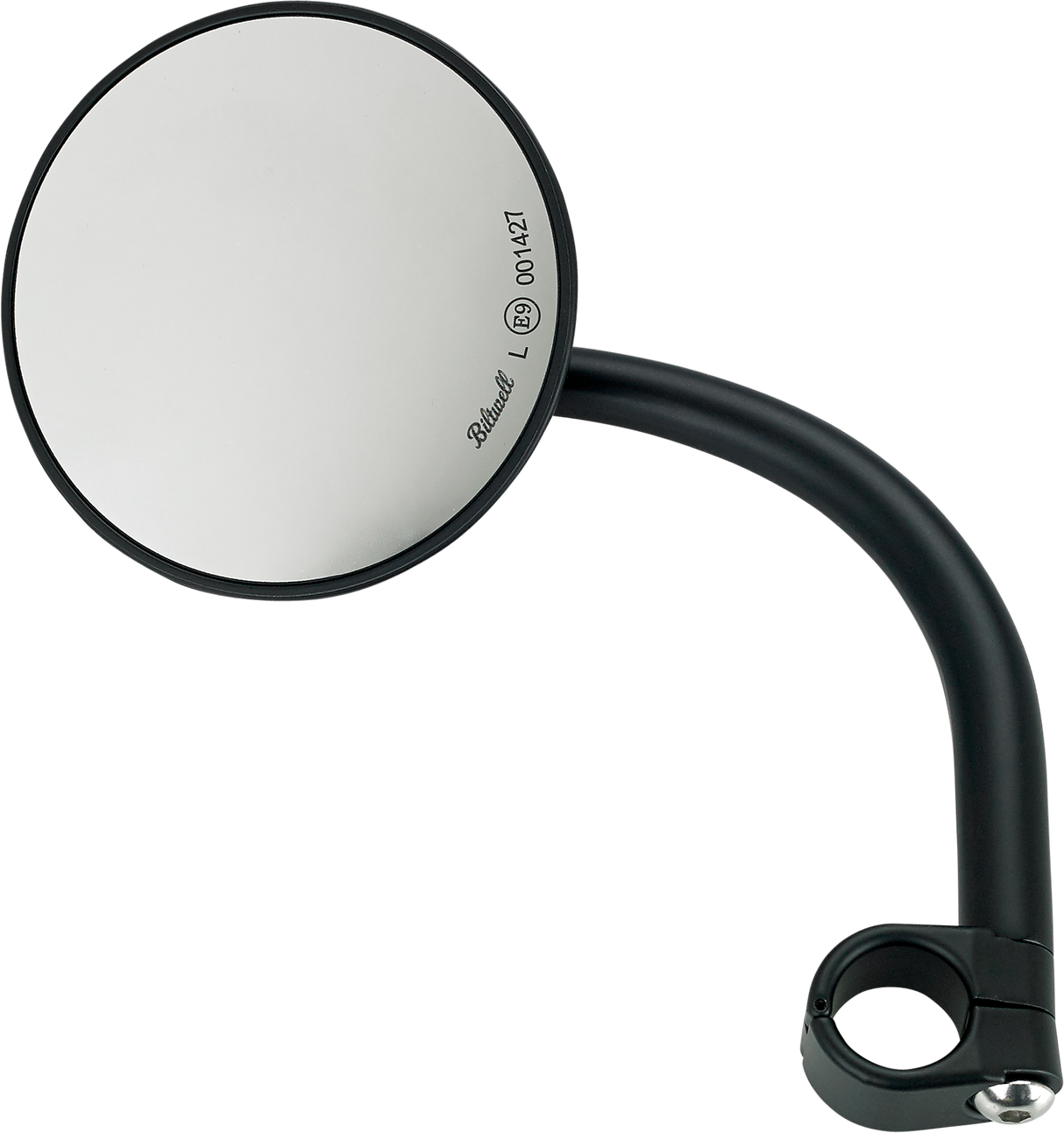 Clamp-On Utility Mirror - Round - Black