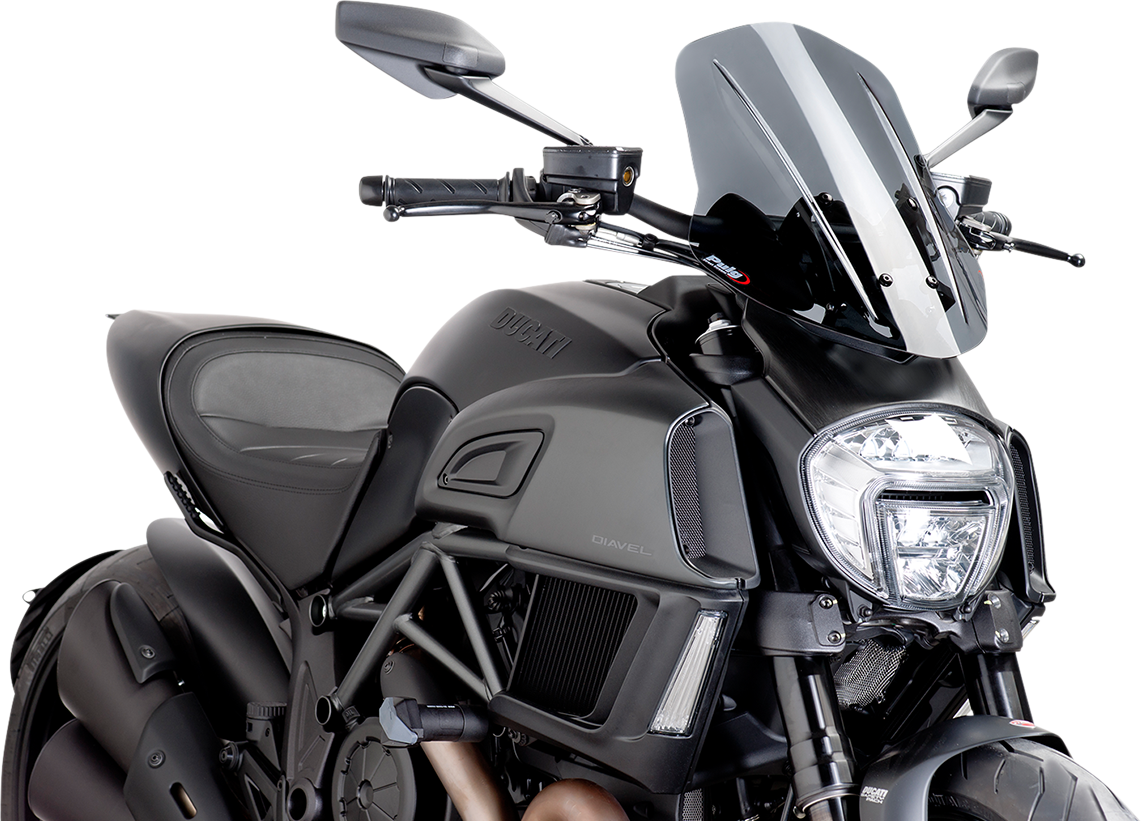 New Generation Windscreen - 17-1/2\" - Dark Smoke - Diavel 2014 - 2018