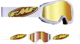 Youth PowerCore Goggles - Core - White - Red Mirror