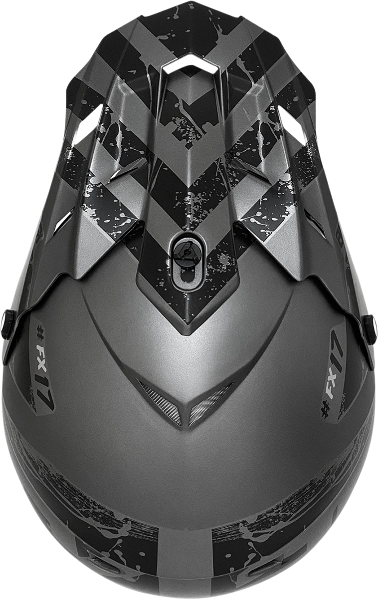 FX-17Y Helmet - Attack - Frost Gray/Matte Black - Medium