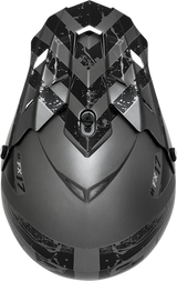 FX-17Y Helmet - Attack - Frost Gray/Matte Black - Medium