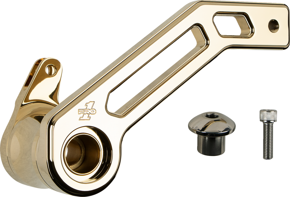 Touring T-Rex Shorty Brake Arm - Gold - \'08 -\'13 FL 2008 - 2013