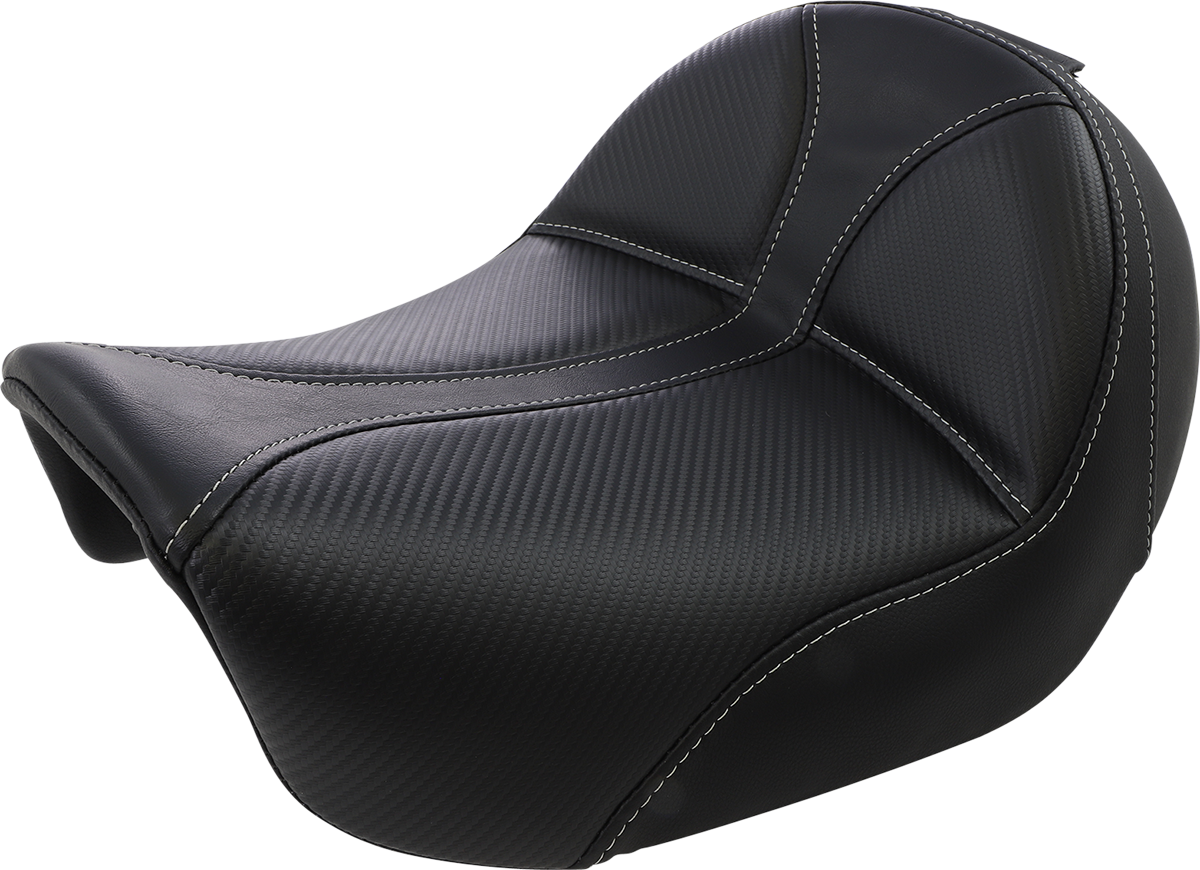 Dominator Solo Seat - w/o Backrest - Black w/ Gray Stitching - FL/FX \'06-\'17 2006 - 2017