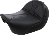 Dominator Solo Seat - w/o Backrest - Black w/ Gray Stitching - FL/FX \'06-\'17 2006 - 2017