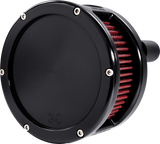 BA Series Air Cleaner Kit - Black Anodized - Red Filter 2017 - 2022