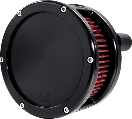 BA Series Air Cleaner Kit - Black Anodized - Red Filter 2017 - 2022