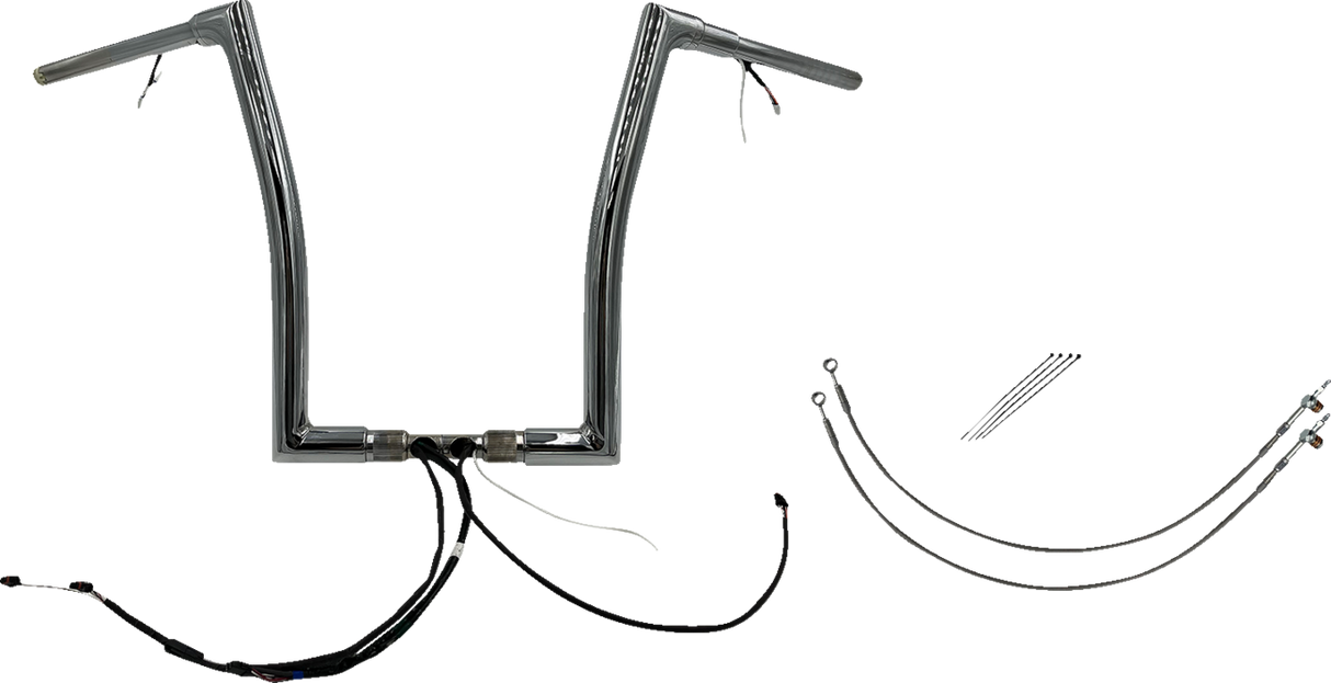 Handlebar Kit - Flat Top - 16\" - Chrome 2016 - 2020