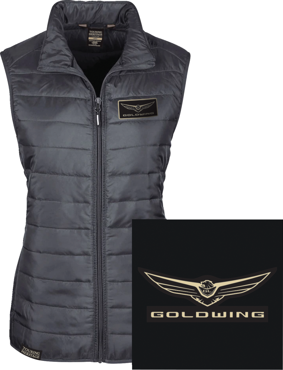 Women\'s Goldwing Puff Vest - Black - XL