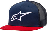 Corp Trucker Hat - Navy/Red - One Size