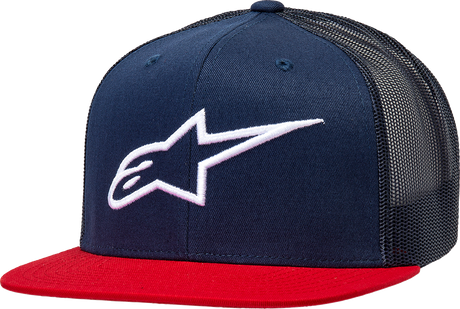 Corp Trucker Hat - Navy/Red - One Size