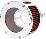 BA Race Series Air Cleaner Kit - Chrome - Red Filter 2017 - 2022