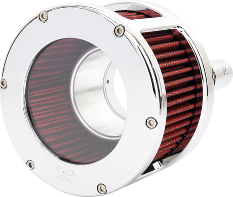 BA Race Series Air Cleaner Kit - Chrome - Red Filter 2017 - 2022