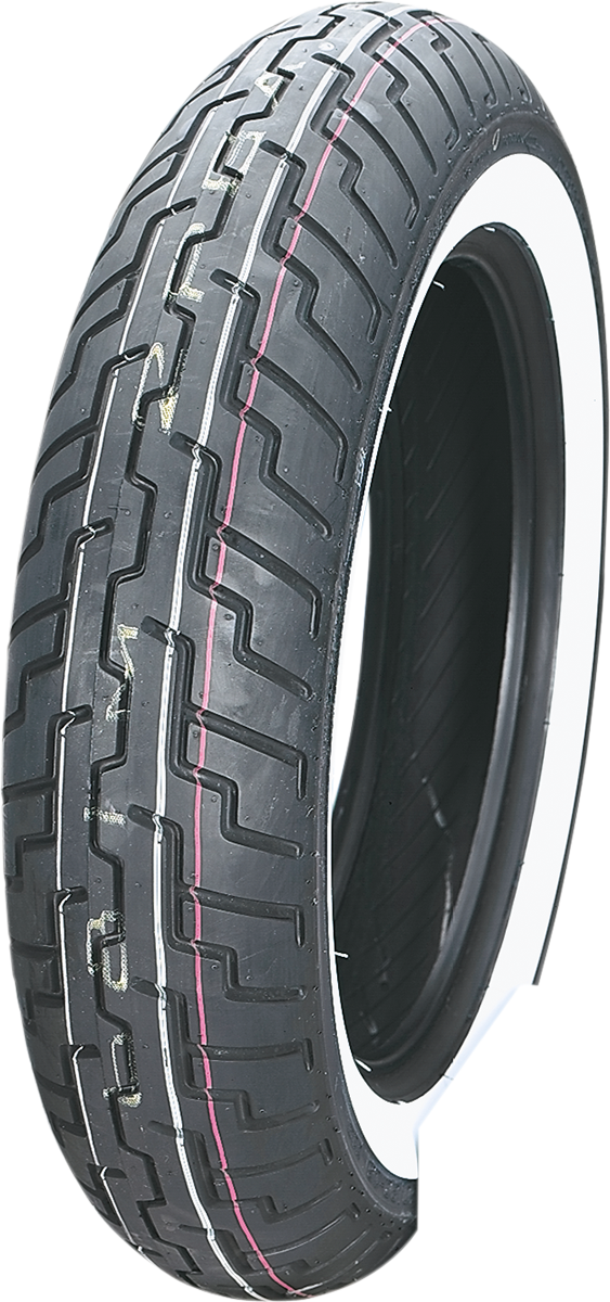 Tire - D404 - Front - 140/80-17 Wide Whitewall - 69H