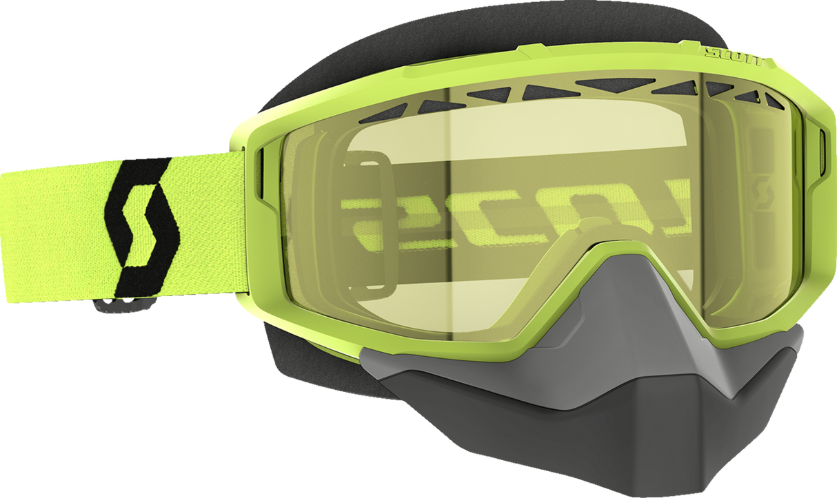 Primal Snow Cross Goggle - Yellow/Black - Dual Lens - Yellow