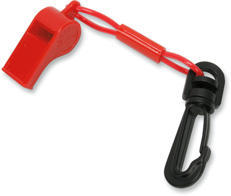 Whistle With Clip - Red