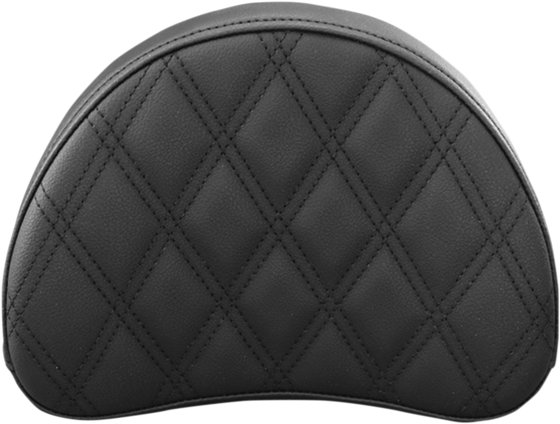 Sissy Bar Pad - Lattice Stitched - Black