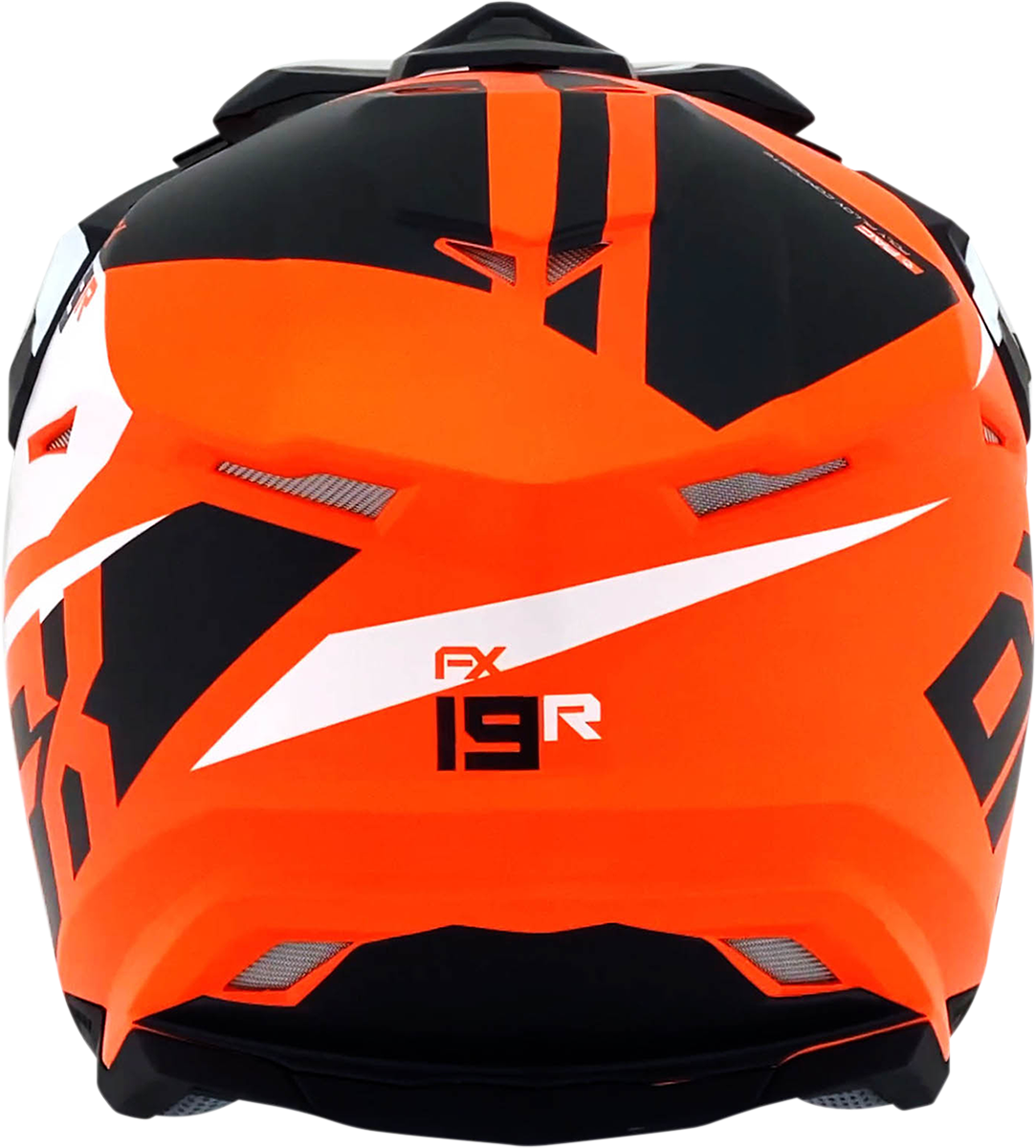 FX-19R Helmet - Racing - Matte Orange - Medium