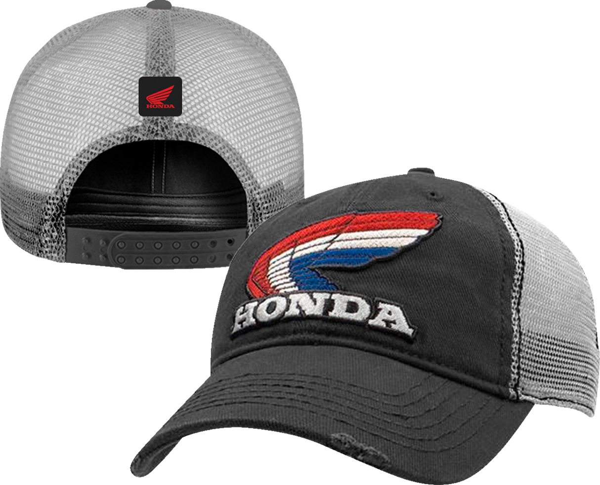 Honda Vintage Wing Hat - Charcoal