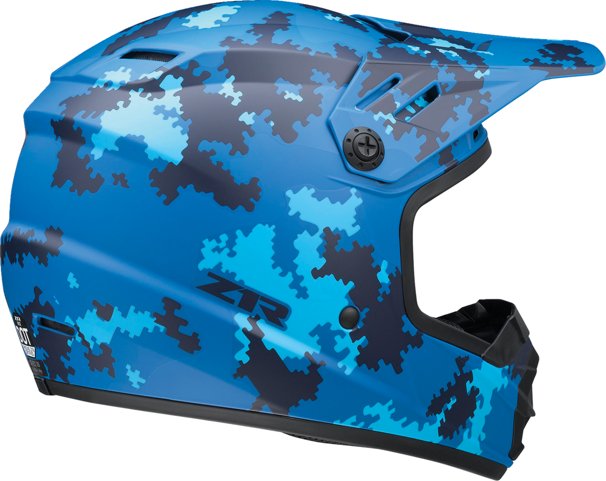 Youth Rise Helmet - Digi Camo - Blue - Medium