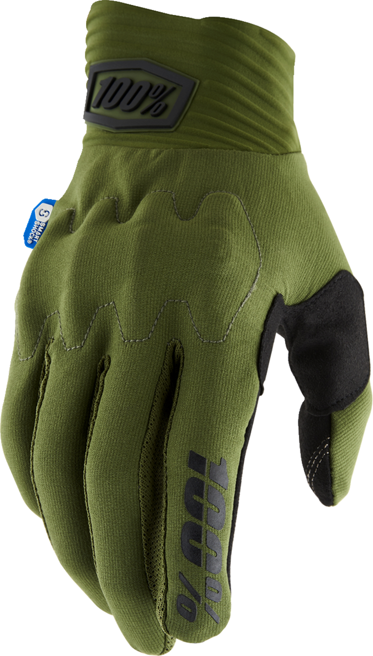 Cognito Smart Shock Gloves - Army Green/Black - Large