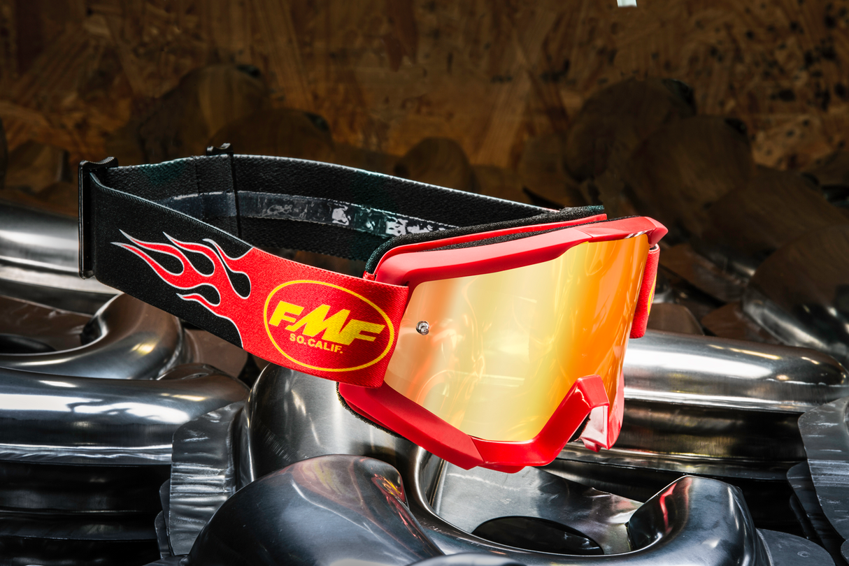 PowerCore Goggles - Flame - Red - Red Mirror