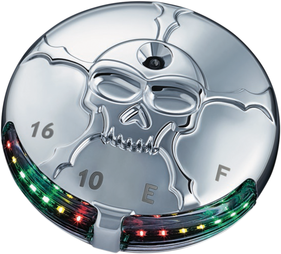 Zombie LED Fuel and Battery Gauge - Chrome 1993 - 2020