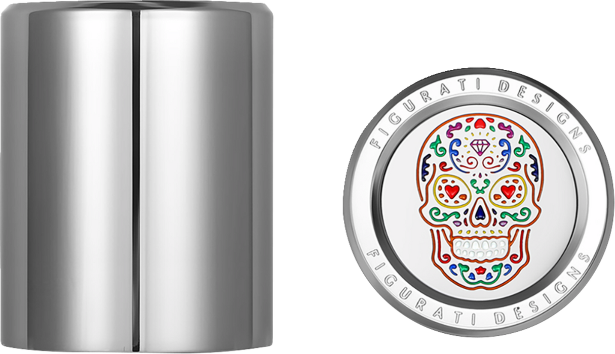 Docking Cover - Medium - Mirror Polished - Sugar Skull