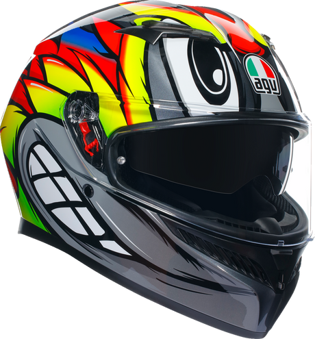 K3 Helmet - Birdy 2.0 - Gray/Yellow/Red - Small