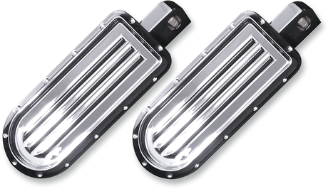 Rear Pegs - Dimpled - Chrome