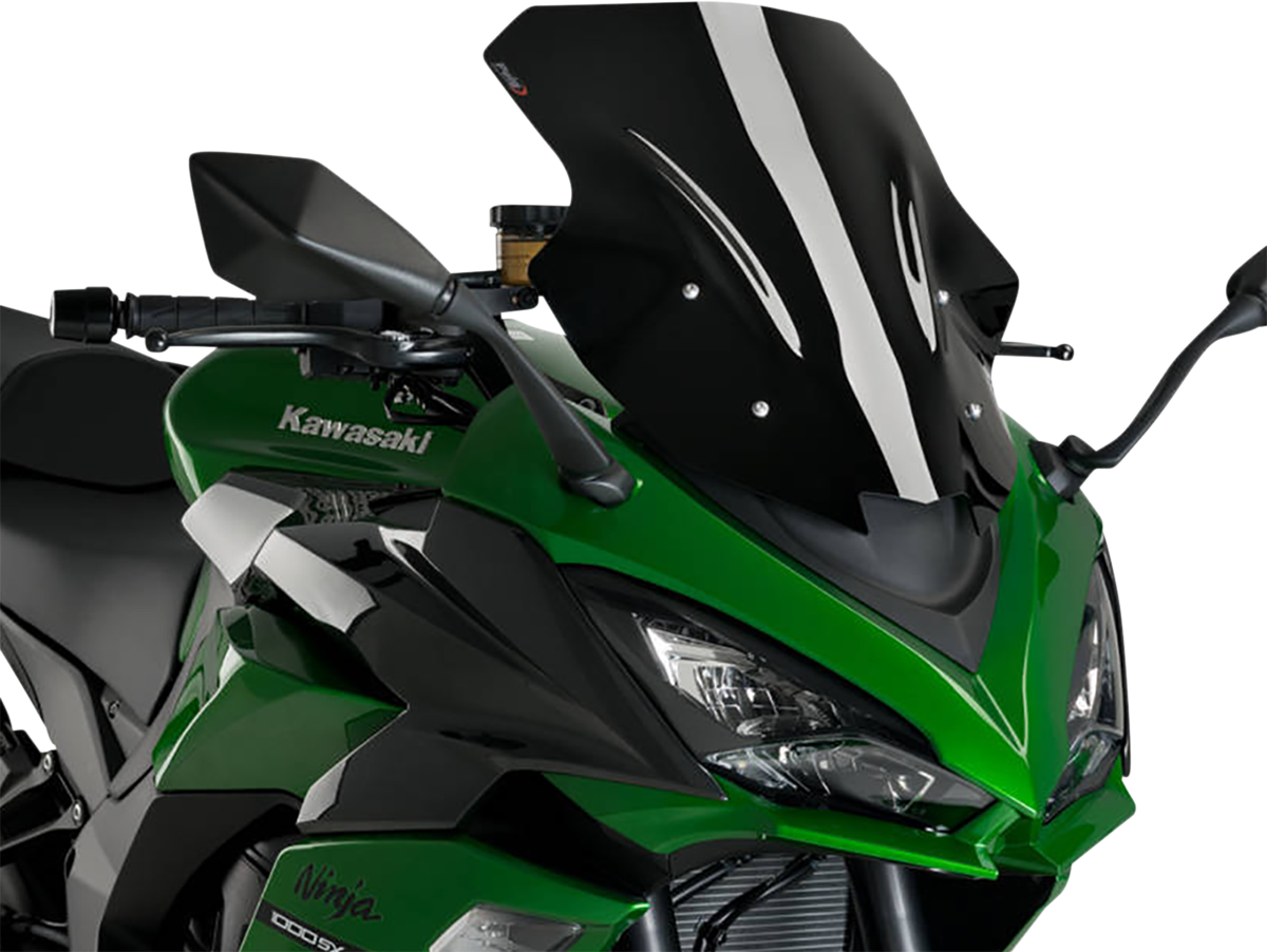 Race Windscreen - 18-7/8\" - Black - Ninja 2011 - 2022