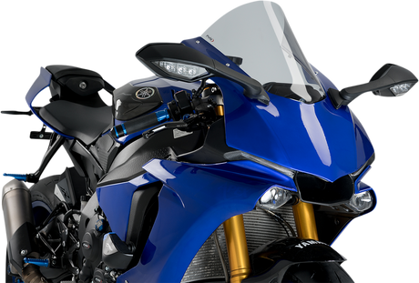 Race Windscreen - 14-3/8\" - Smoke - YZF-R1 2015 - 2019