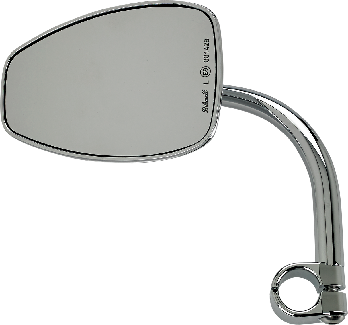 Clamp-On Utility Mirror - Tear Drop - Chrome