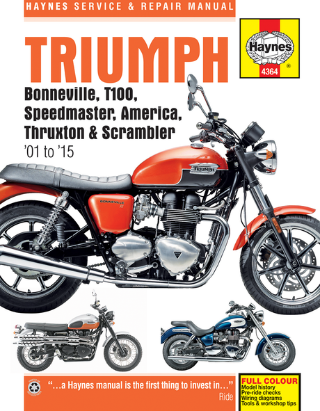 Manual - Triumph Bonneville \'01-\'15 2001 - 2015