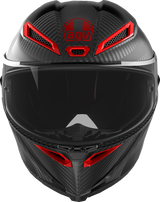 Pista GP RR Helmet - Intrepido - Matte Carbon/Black/Red - Small