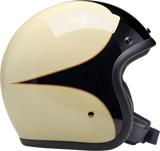 Bonanza Helmet - Gloss Vintage White/Black Scallop - Large