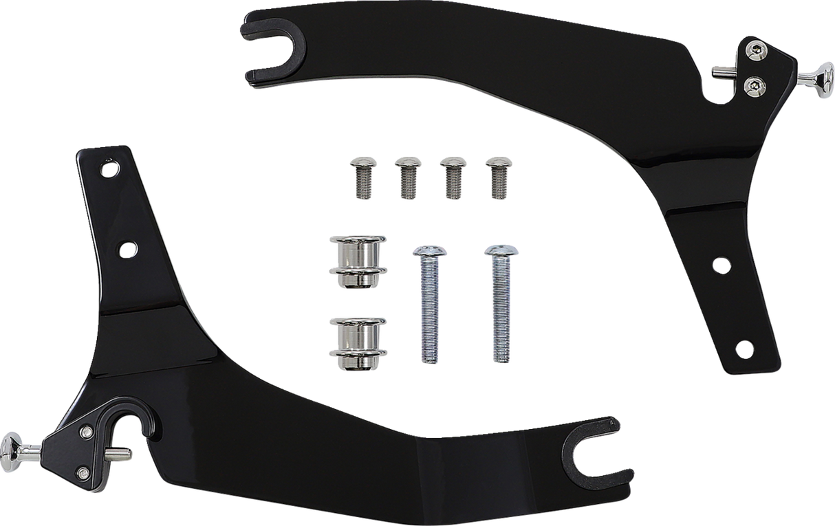 Backrest Kit - 11\" - Black - Dyna 2006 - 2017