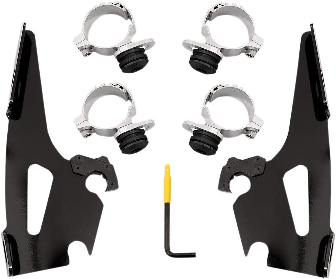 Fats/Slim/Sportshield Mounting Kit - Black - Scout 2015 - 2023