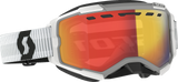 Fury Snow Goggles - Light Sensitive - White - Red Chrome