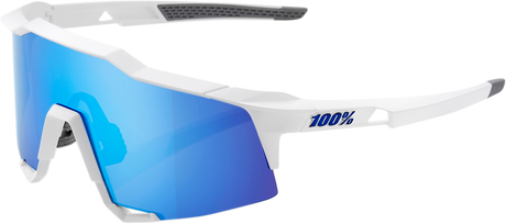 Speedcraft Sunglasses - White - Blue Mirror