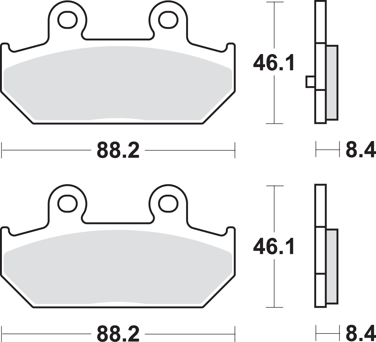 Scooter Brake Pads - Burgman 2003 - 2019