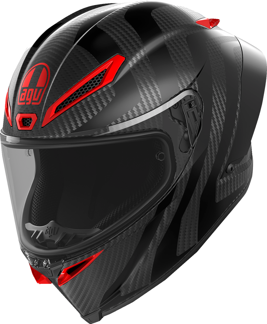 Pista GP RR Helmet - Intrepido - Matte Carbon/Black/Red - Small