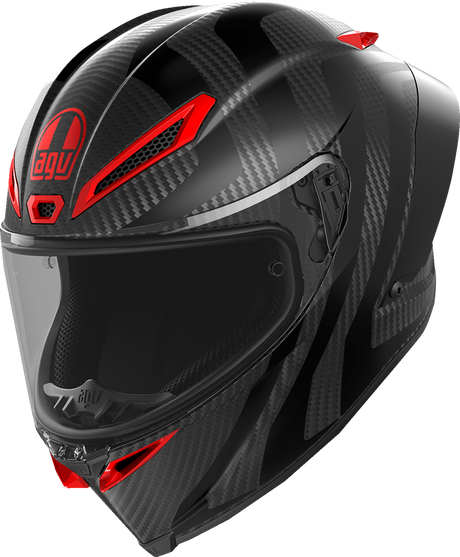 Pista GP RR Helmet - Intrepido - Matte Carbon/Black/Red - Large