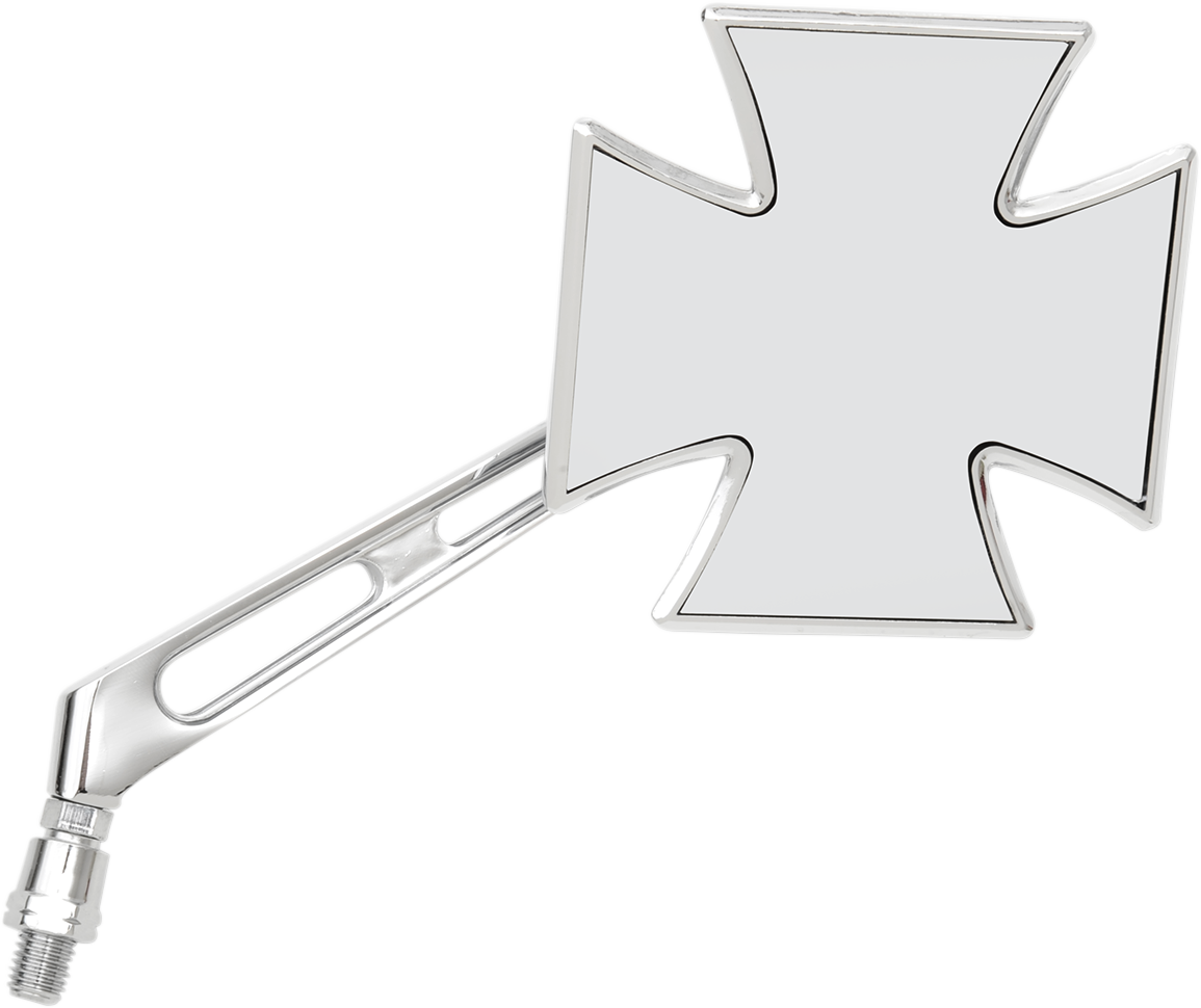 Mirror - Maltese - Side View - Cross - Chrome - Right - Universal