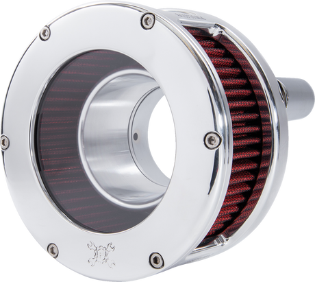 BA Series Air Cleaner Kit - Chrome - Red Filter 2017 - 2022