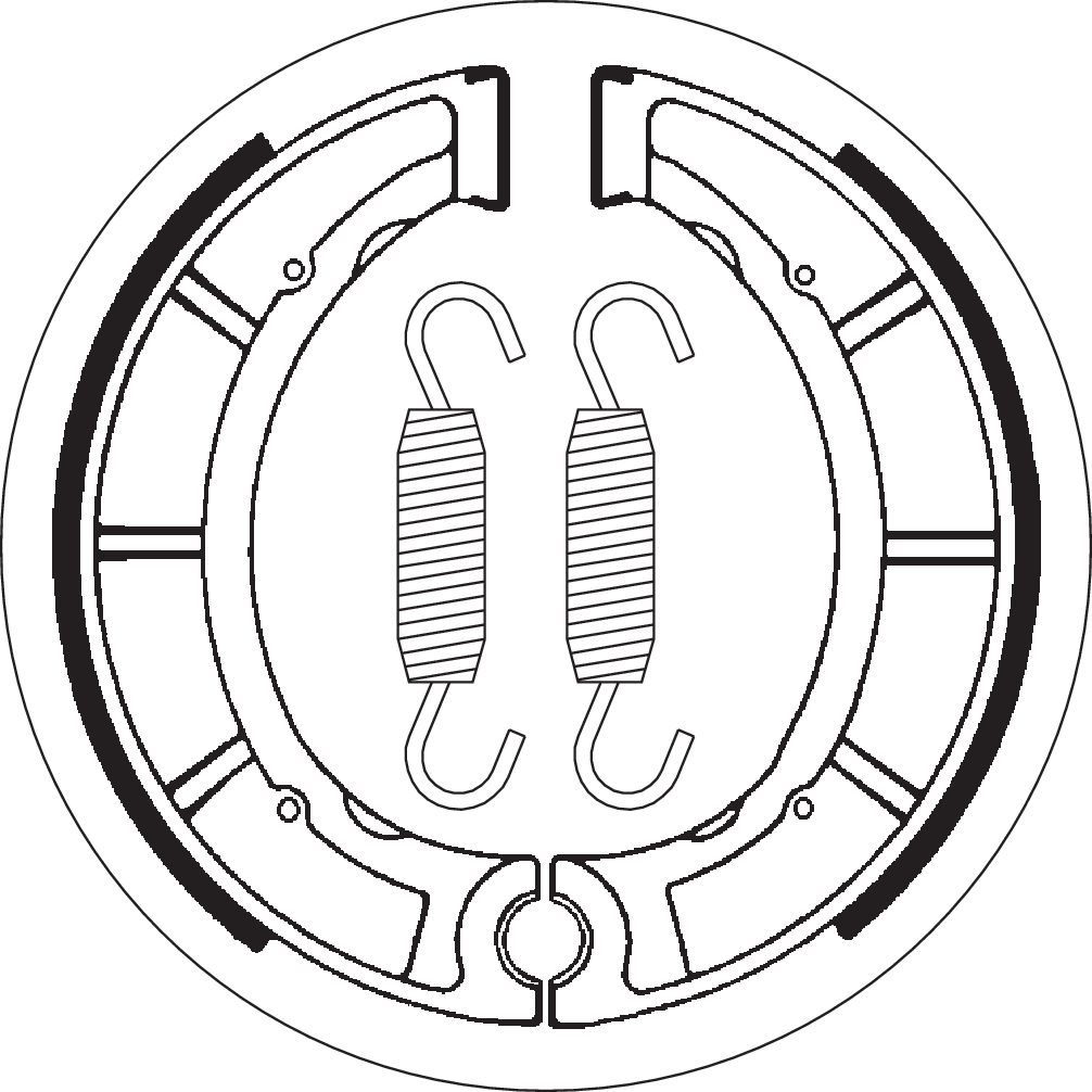 Brake Shoes - Yamaha 1974 - 1982